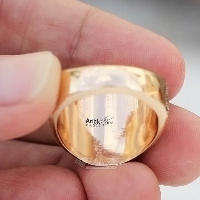 NHẪN MỸ AIRBORNE ĐÁ XANH DƯƠNG TIA